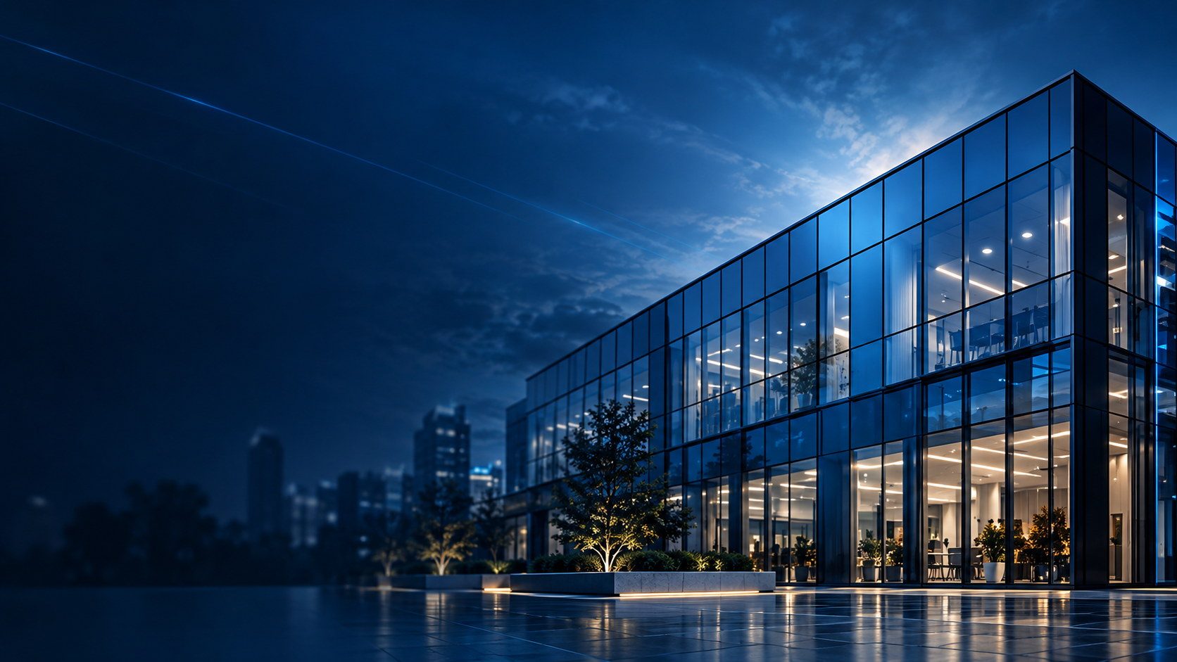 Edificio corporativo para una plataforma de subastas exclusiva